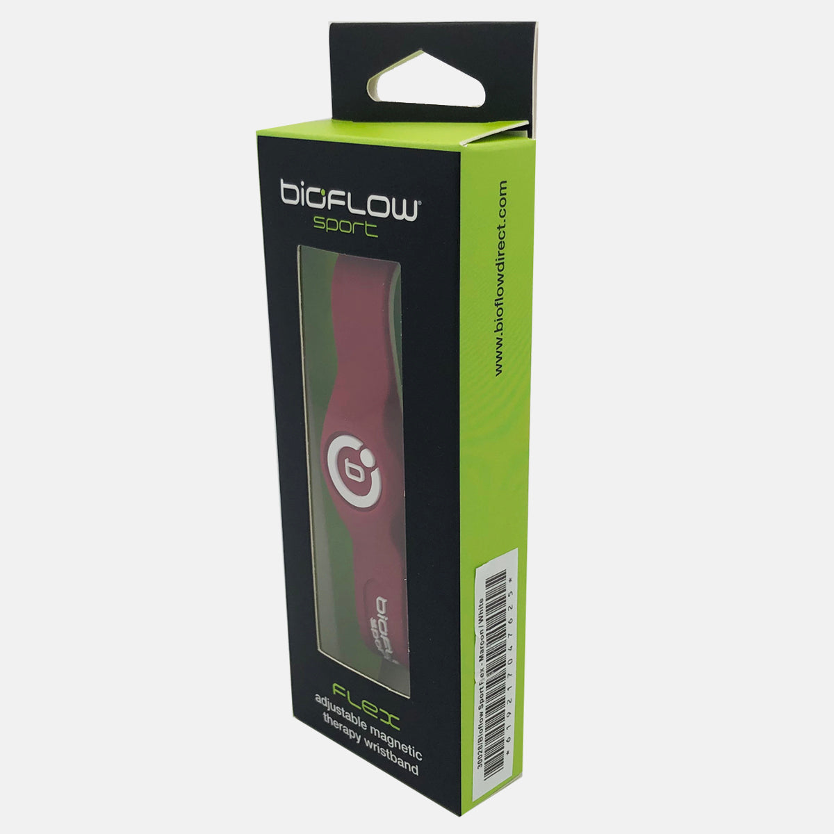 Sport Flex Magnetic Wristband Maroon/White