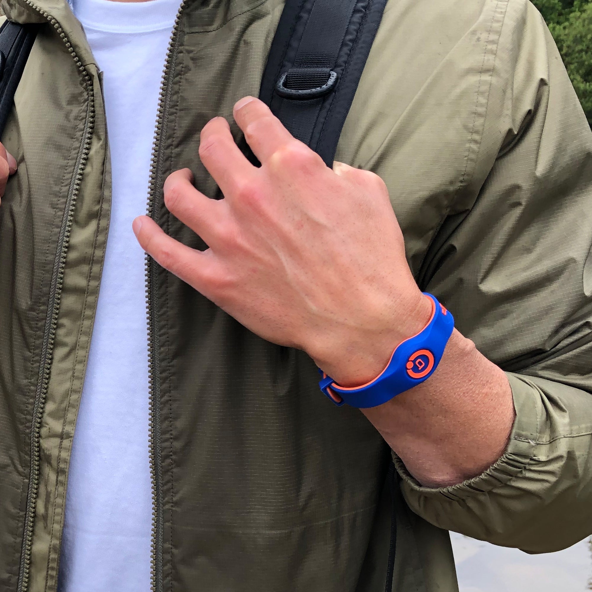 Sport Flex Wristband Blue/Orange Bioflow UK