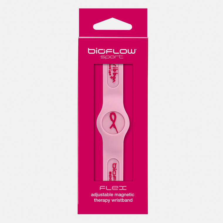 Pink Ribbon Sport Flex Magnetic Wristband – Bioflow UK